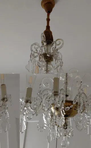 Lámpara araña antigua