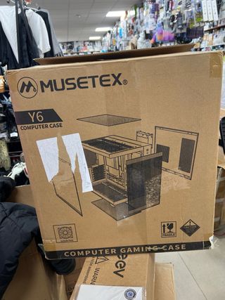 MUSETEX Caja PC ATX con 6 Ventiladores ARGB