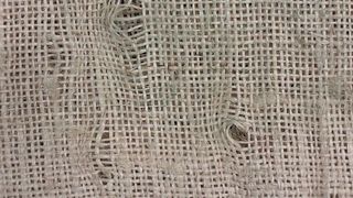 Lote 3 sacos de yute con letras verdes