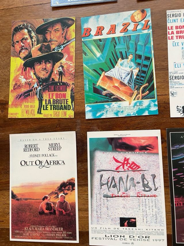 Colección de 44 postales de cine