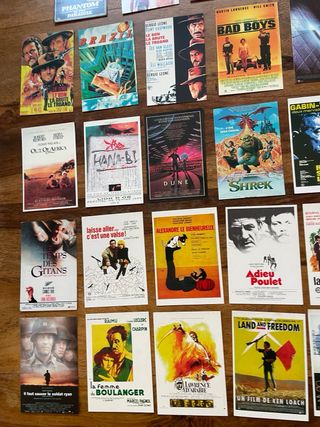 Colección de 44 postales de cine