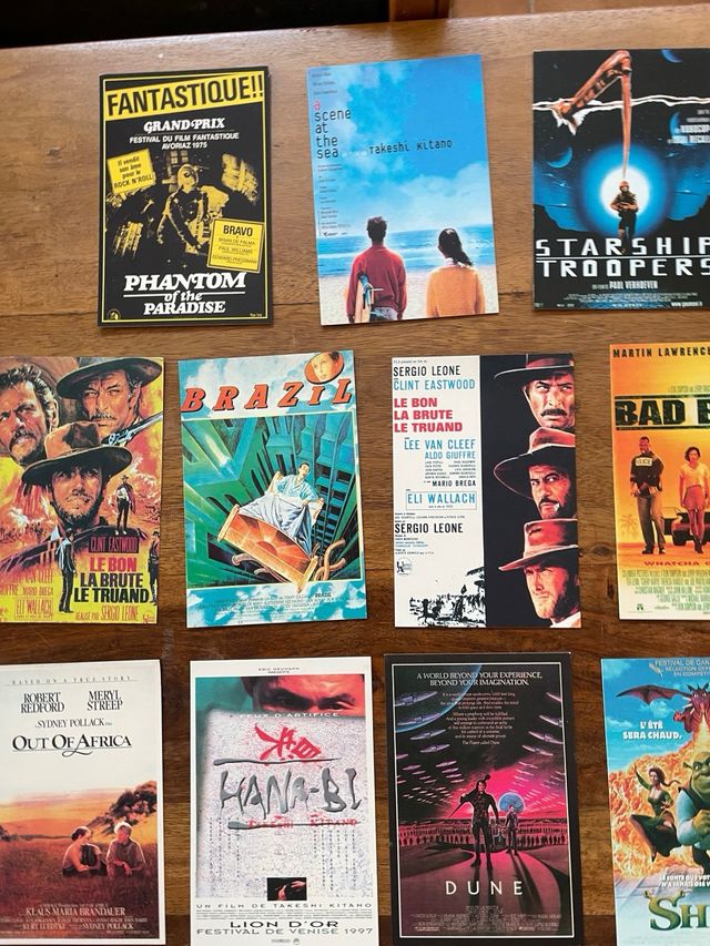 Colección de 44 postales de cine