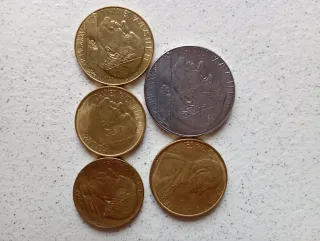 Lotto di 5 Monete Vaticano