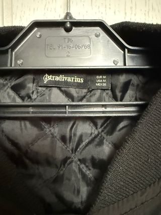 Chaqueta bomber negra