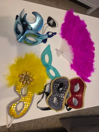 Accesorios Carnaval Máscaras y Abanico
