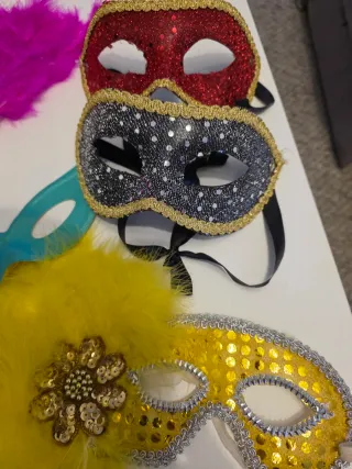 Accesorios Carnaval Máscaras y Abanico