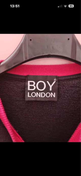 Felpa BOY London ragazza nera e rossa