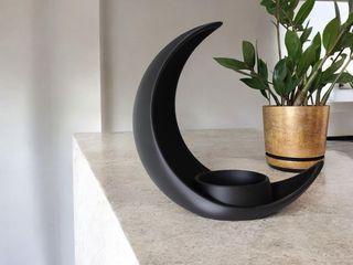 Porta candele luna nera o fioriera