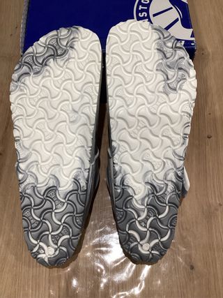 Chanclas Birkenstock Gris y Blanco