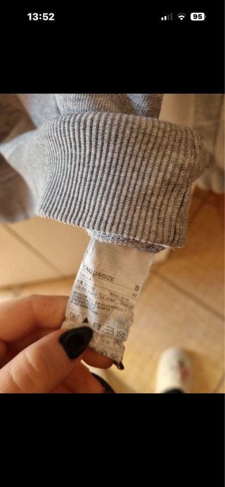 Felpa Benetton Donna Grigia Taglia Unica