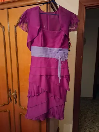 Vestido y chaqueta mujer para celebración