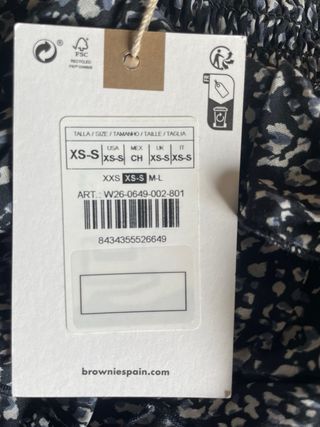 Falda corta Brownie Sin estrenar