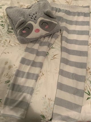 Pijama niña peluche mapache