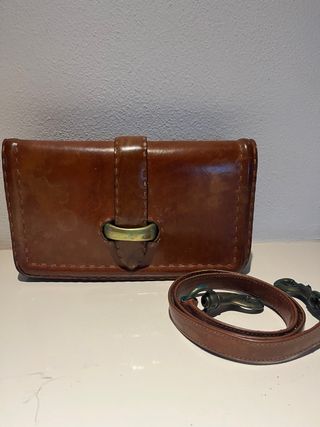 Borsa vera pelle tracolla fibbia ottone