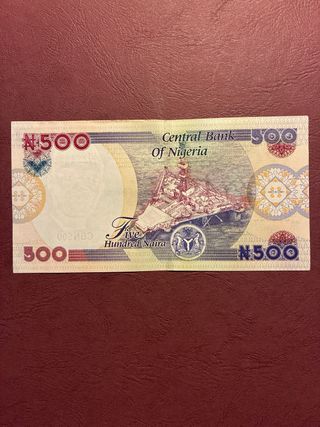 Billete 500 naira Nigeria 2021 UNC