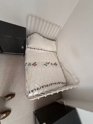 Cama Cuna Blanca con Colchón