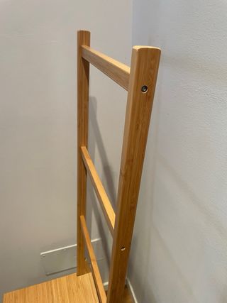 Sedia portasciugamani in bambù