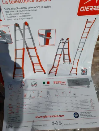 Escalera telescópica Gierre casi 5m