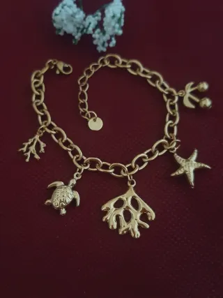 Pulsera baño de oro 16+4cm