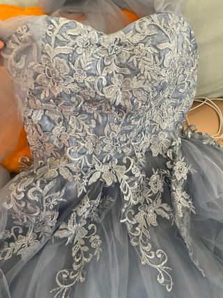 Vestido de 15 XV Años Azul Serenity