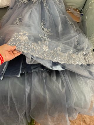 Vestido de 15 XV Años Azul Serenity