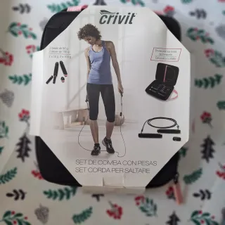 Set Cuerda para Saltar Crivit con Pesas