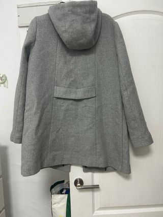 Abrigo Zara Invierno Gris Talla M