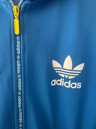 Chaqueta Adidas Azul con Cremallera