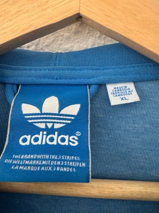 Chaqueta Adidas Azul con Cremallera