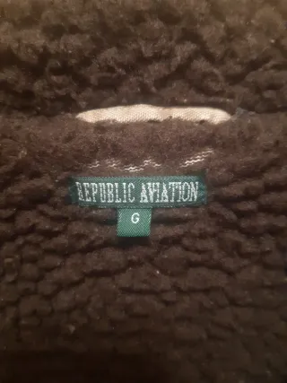 Cazadora Republic Aviation Talla M Beige