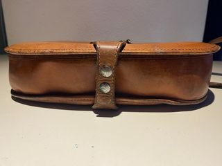 Borsa tracolla vera pelle marrone