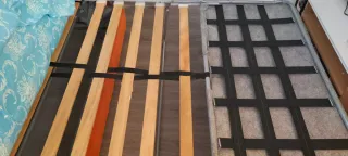 Sofá Cama Naranja Tela