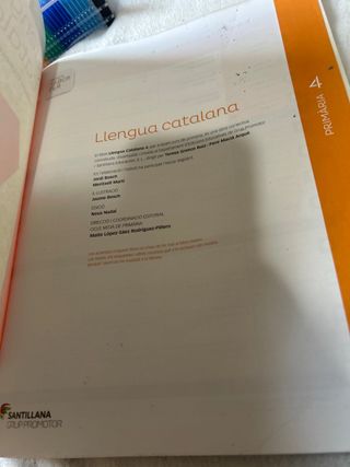 Libro de lengua catalana 4º primaria