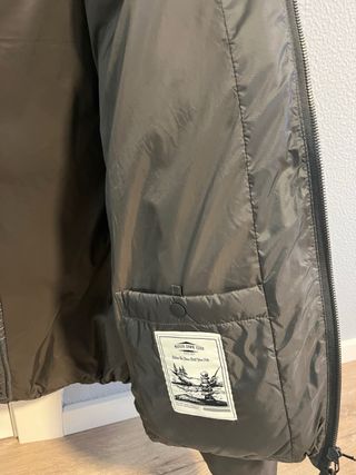 Plumífero Zara Gris Hombre