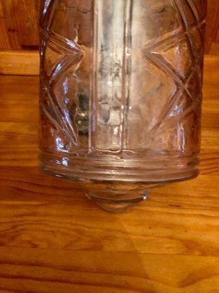 Lámpara de techo antigua cristal y metal