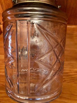 Lámpara de techo antigua cristal y metal