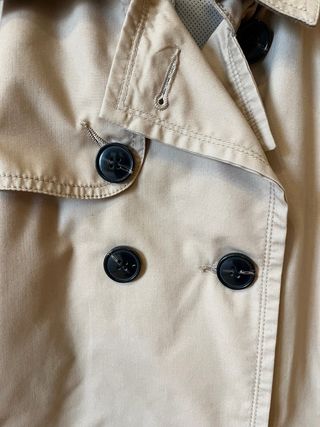 Gabardina Stradivarius Beige Mujer