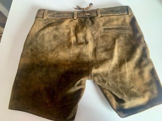 Pantalón corto cuero bávaro Lederhosen