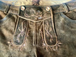 Pantalón corto cuero bávaro Lederhosen