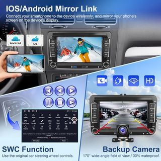 Autorradio Carplay Android Auto VW Golf