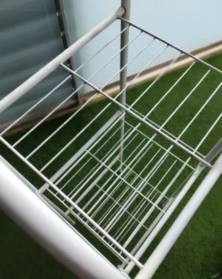 Estantería de metal blanca – 3 baldas – 100x33 cm