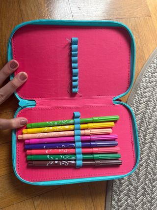 Estuche 3 pisos Frozen Ana Elsa