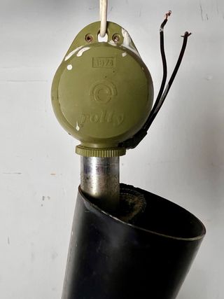 Lámpara Vintage Sube y Baja Roja