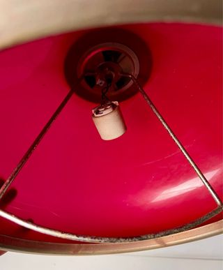 Lámpara Vintage Sube y Baja Roja