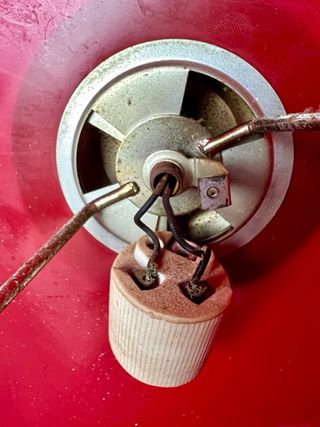 Lámpara Vintage Sube y Baja Roja