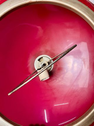 Lámpara Vintage Sube y Baja Roja