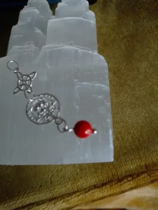 Colgante Plata Doble Protección Estrella Roja