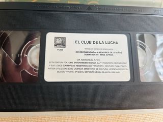 El Club de la Lucha VHS (Español)
