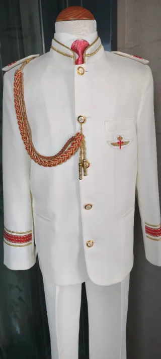 Traje comunión Almirante cuello mao niño T12