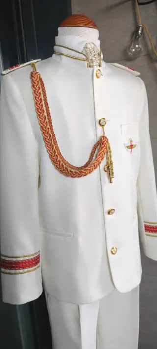 Traje comunión Almirante cuello mao niño T12